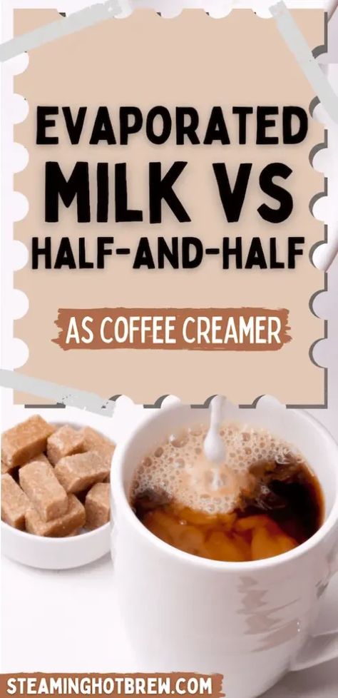 Coffee Creamer Homemade Evaporated Milk, Evaporated Milk Coffee, Evaporated Milk Uses, Homemade Vanilla Creamer, Best Homemade Coffee, Flavored Coffee Creamer Recipes, Espresso Machine Recipes, Homemade Coffee Creamer Recipe, Diy Coffee Creamer