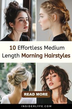 Quick Hairstyles For Shoulder Length, Day 2 Hairstyles Medium Hair, Cute Casual Updos For Medium Hair, Updos For Medium Length Hair Casual, Easy Casual Hairstyles For Medium Hair, Medium Length Hair Dos Easy, Hair Styles For Medium Hair Easy, Hair For Office, Hairstyles For Thick Medium Length Hair