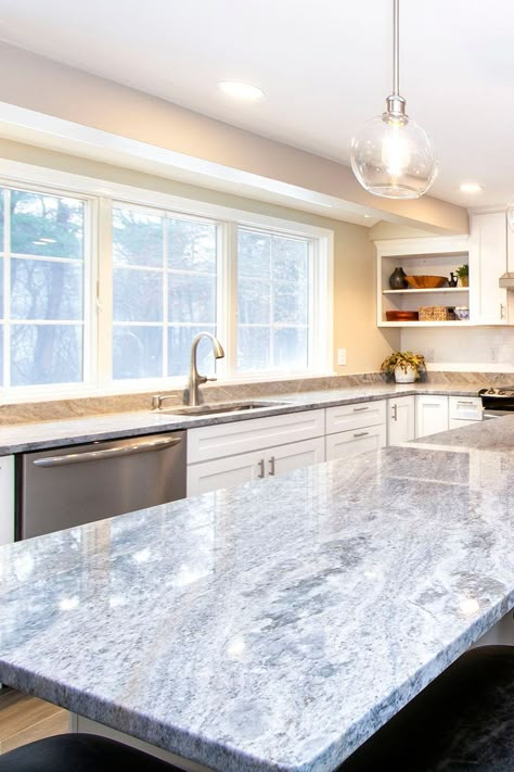 Blue quartz countertops