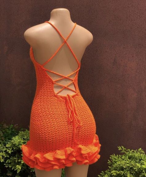 Crochet Dress For Women - Crochet Bodycon Dress Free Pattern Ideas For Beginners Project Crochet Contemporary, Crochet Sundress, Crochet Trends, Crochet Party, Crochet Short Dresses, Crocheted Dresses, Feminine Crochet, Dresses Crochet, Festival Crochet