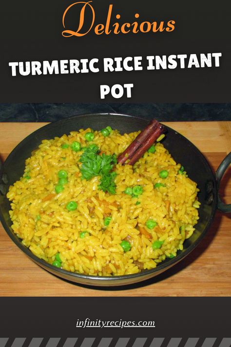 Instant Pot Turmeric Rice Recipe is a quick and easy Turmeric Rice recipe that is perfect for serving with any of your favorite Indian dishes. With only a few ingredients and the instant pot this Turmeric Rice is done quickly and easily. Ingrédients Fruits et légumes • 2 cloves Garlic Pâtes et céréales • 2 cups White rice Aides culinaires et épices • 1 tsp Salt • 2 tsp Turmeric Huiles et vinaigres • 1 tbsp Olive oil Liquides • 2 cups Water Rice In The Insta Pot, Garlic Turmeric Rice, Turmeric Rice Recipe, Tumeric Rice, Rice Instant Pot, Turmeric Rice, Instant Pot Recipe, Indian Dishes, Rice Recipe