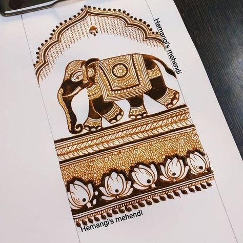 Henna Basics, Elephant Henna Designs, Marwari Mehndi Design, Mehndi Book, Diwali Animation, Kalash Decoration, Peacock Mehndi Designs, Beautiful Simple Mehndi Design, Cute Henna Designs