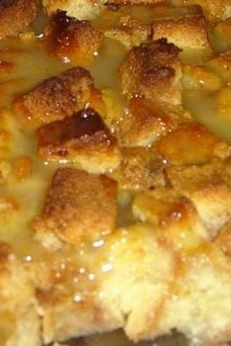 Cin's Version of the "Sugar-Free Bread Pudding with Whiskey Sauce" Raisin Pound Cake Recipe, Bread Pudding With Lemon Sauce, Pound Cake Bread Pudding, Bread Pudding Recipe With Vanilla Sauce, Sugar Free Bread, Whiskey Sauce, Bread Pudding Easy, Vanilla Sauce, Roasted Pecans