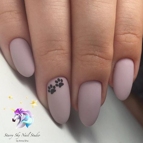 Paw Print Nails, Dog Nail Art, Stilleto Nails Designs, Girls Nail Designs, Stylish Nails Designs, Simple Gel Nails, Summery Nails, Pretty Gel Nails, Cute Gel Nails