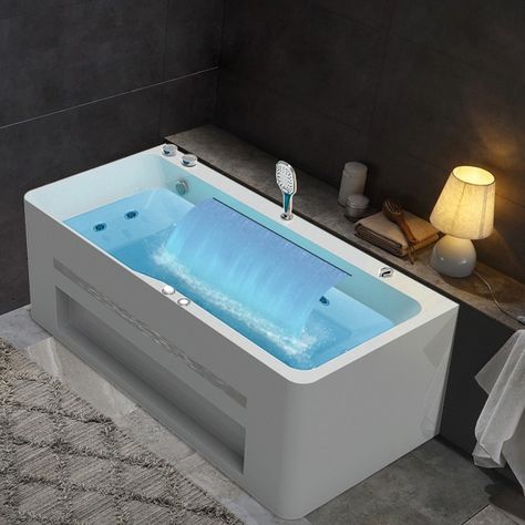 Spa Ensuite, Corner Bath, Corner Tub, Tub Ideas, Bath Tubs, Whirlpool Tub, Jacuzzi Tub, Acrylic Bathtub, Design Bathroom