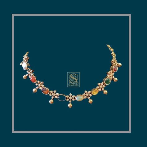 17 Likes, 2 Comments - SHABURIS EXQUISITE JEWELRY (@shaburis) on Instagram: “. . . . . #traditional #beautiful #navaratan #indianjewellery #navaratanjewellrey #earrings…” Navaratan Necklace, Pure Silver Jewellery Indian, Navaratna Necklace, Navaratna Jewellery, Sabyasachi Jewelry, Bridal Indian, Rajputi Jewellery, Gold Jewelry Simple Necklace, Jewellery Indian