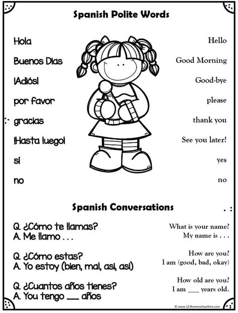 1st Grade Spanish Lessons, English To Spanish Words For Kids, Spanish For Preschoolers Activities, Spanish Worksheets For Preschoolers, Spanish For Kindergarten Free Printable, 2nd Grade Spanish Worksheets, Prek Spanish Activities, Kindergarten Worksheets Spanish, Preschool Spanish Lessons Free Printable