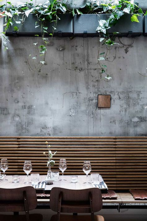 Vakst Restaurant in Copenhagen / Greenhouse Restaurant, Greens Restaurant, Nordic Restaurant, Restaurant Seating, Boho Interiors, Have Inspiration, Bar Interior, Outdoor Restaurant, Green Interiors