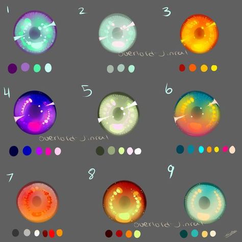 More Eye Swatches by Overlord-Jinral.deviantart.com on @deviantART: Color Palette Challenge, Blemish Remover, Palette Art, Anime Eye Drawing, Digital Painting Tutorials, Eye Art, Digital Art Tutorial, Eye Drawing, Art Tips