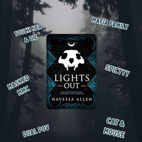 📚 Book Review!!! 📚 ✨Title: Lights Out ✨Release Date: August 6th ✨Author: @navessa.allen Tropes/Vibes: ✨ Spicy ✨ Touch her and die ✨ Bad ass FMC ✨ Masked MMC ✨ Exboyfriends best friend ✨ Cat and Mouse ✨ Dual POV ✨ Mafia Family @slowburn.reads 🖤🖤🖤 STOP IT RIGHT NOW. This book was wonderful. Imo the perfect cat and mouse duet. There was spice, there was chase, there was a reason to be on the edge of your seat. I loved everything about it. Aly is a trauma nurse and a total badass with a fon... Lights Out Navessa Allen Book, Lights Out Navessa Allen Aesthetic, Allen Aesthetic, Cat And Mouse Duet, I Am Not Ashamed, Book Review Template, Review Template, Mafia Families, Read Books Online Free