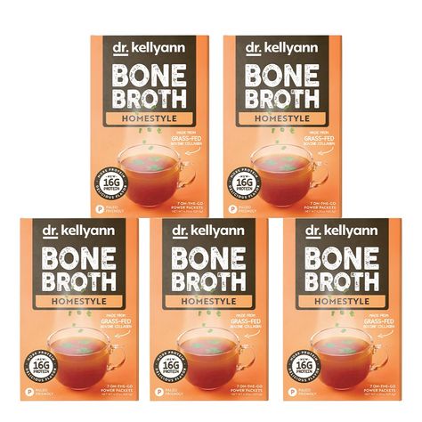 Bone Broth Collagen Powder Packets Dr Kellyann Bone Broth, Bone Broth Collagen, Dr Kellyann, Bone Broth Benefits, Broth Diet, Bone Broth Diet, Bone Broth Recipe, Healthy Changes, Broth Recipes