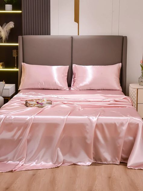 Bedding Full, Royal Bed, Silk Bed Sheets, Silk Sheets, Satin Bedding, Satin Sheets, Silk Bedding, Pink Bedding, King Sheet Sets