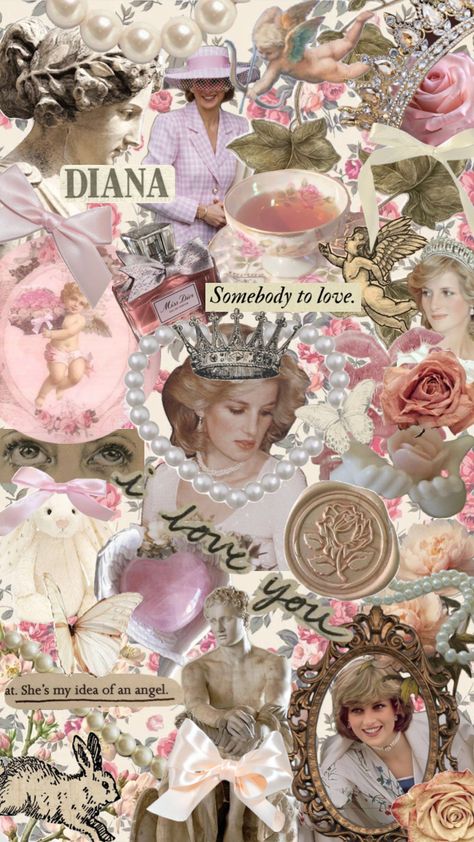 princess diana 🎀 Princess Diana Mood Board, Diana Core Aesthetic, Princess Diana Poster, Diana Core, Diana Aesthetic, Princess Diana Daughter, Iconic Blondes, Girly Core, Girl Lifestyle