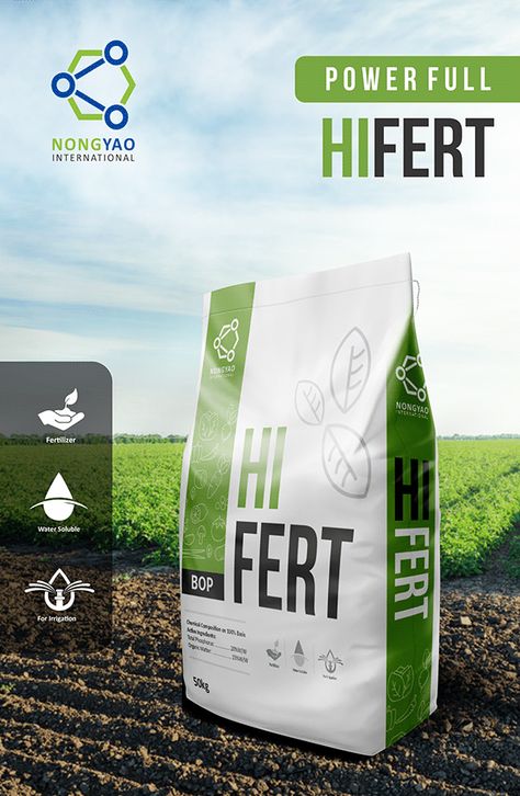 Hi FERT on Behance Agro Creative Ads, Fertilizer Advertising, Fertilizer Packaging Design, Agriculture Ads, Agriculture Design, Presentation Design Layout, Packaging Design Trends, Advertising Graphic Design, Typo Logo