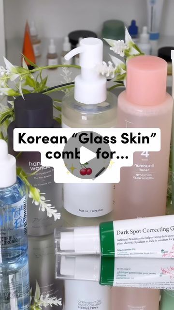 Oh! My Beloved💓 on Instagram: "Korean skincare combo to achieve glass skin🌷✨

Try this combo according to your skin type and let us know the results! 🥰💗

Products available at ohmybeloved.com🛍️
.
.
.
.
.
.
.
#koreanskincare #kbeauty #koreabeauty #koreanbeauty #koreanskincare #glassskin #koreanbeautyproducts #koreanbeautyproducts #koreanbeautytrends #kbeautycommunity #koreanbeautygoals #kbeautylovers #viralskincare #kbeautyfavorites #skincareessentials" How To Have Korean Glass Skin, Korean Skincare Routine For Glass Skin, Get Korean Glass Skin, Best Korean Skincare Products For Glass Skin, Cheap Korean Skincare, Instagram Korean, Glass Skin, K Beauty, Skin Type