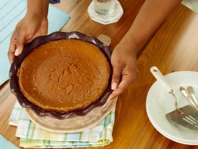 Sweet Potato Cheesecake with Gingersnap Crust Recipe | Kardea Brown | Food Network Kardea Brown Sweet Potato Cheesecake, Potato Crust Pizza, Salami Salad, Delicious Miss Brown, Gingersnap Crust Recipes, Cheesecake With Gingersnap Crust, Sweet Potato Crust, Kardea Brown, Sweet Potato Toppings