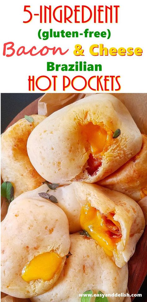 Breakfast Recipes With Bacon, Gluten Free Hot Pockets, Recipes With Bacon, Hot Pocket Recipes, Breakfast Casserole Bacon, Bacon And Cheese, Tailgating Recipes, Hot Pockets, Gluten Free Snacks