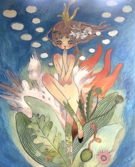 Ayo Takano, Aya Tanako, Japanese Contemporary Art, Aya Takano, Cute Tumblr Wallpaper, Cat Icon, Ethereal Art, Funky Art, Pretty Art