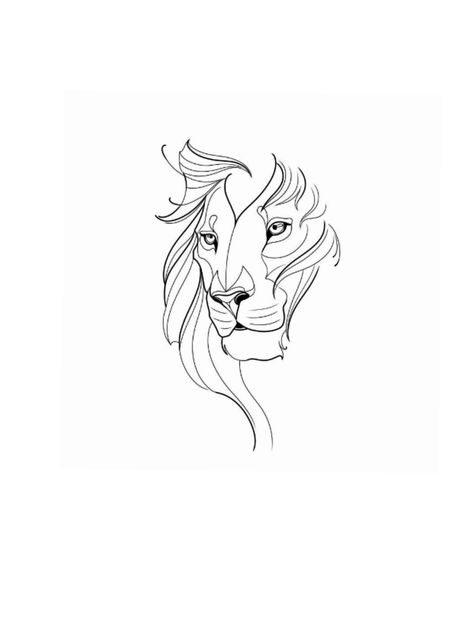 Singapore Tattoo Minimalist, Lion Tattoo Design Minimalist, Unique Leo Tattoos, Line Lion Tattoo, Lion Tattoo Shoulder, Tattoo Ideas Lion, Lion Line Art, Leo Lion Tattoos, Simple Lion Tattoo