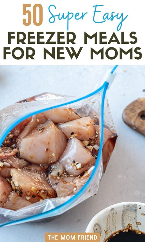 Meal Prep For New Moms, Precooked Freezer Meals, Freezer To Oven Meals, Premade Freezer Meals, Freezable Meal Prep, Pregnancy Freezer Meals, Postpartum Freezer Meals, Freezer Meals For New Moms, Meals For New Moms