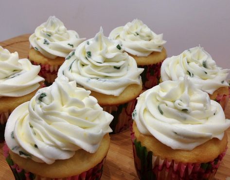 Basil Buttercream, Lemon Curd Cupcakes, Lemon Cupcakes, Lemon Basil, Daylight Savings, Cream Frosting, Daylight Savings Time, Baking Sweets, Eat Dessert First