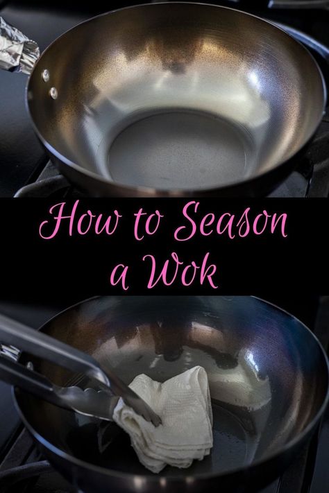 How To Season A Carbon Steel Wok, Cast Iron Wok Recipes Stir Fry, How To Season A Wok, Recipes For A Wok Pan, Wok Seasoning, Clean An Iron, High Acid Foods, Twice Cooked Pork, Wok Recipes