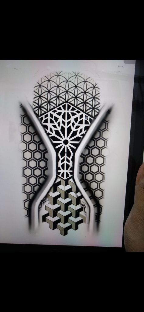 Gomatrical Pattren Design Tattoo, 3d Geometric Tattoo Design, Geomatrical Patren Design Tattoo, Pentagon Tattoo Design, Geometric Shape Tattoo Design, Men’s Filler Tattoos, Geometric Egyptian Tattoo, Geometric Tattoo Filler Patterns, Geometric Pattern Tattoo Design