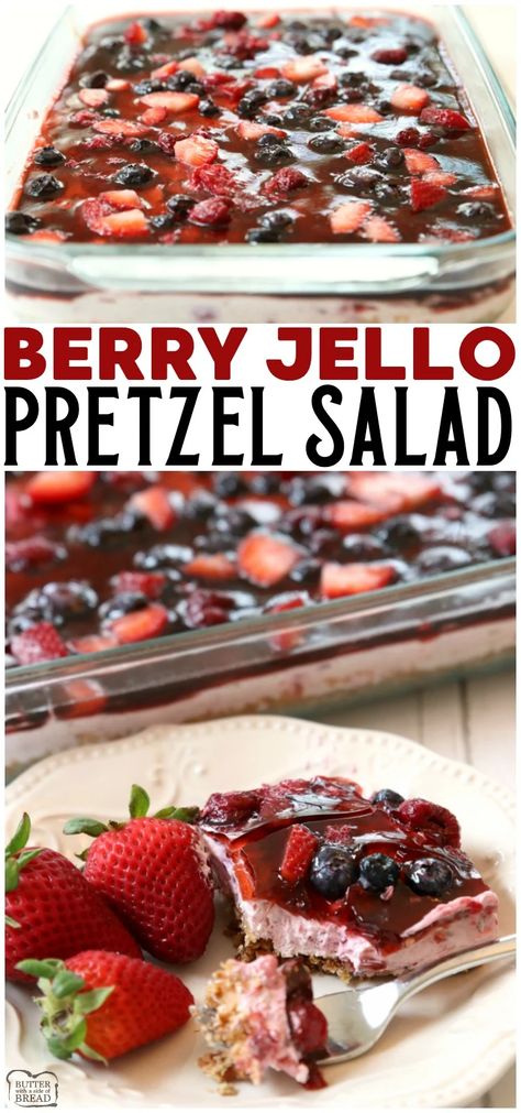 Christmas Jello Salad, Gelatin Salads, Jello Pretzel Salad, Jello Fruit Salads, Jello With Fruit, Pretzel Desserts, Pretzel Salad, Pretzel Crust, Jello Desserts