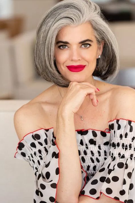 Meet Nikol Nikol Johnson Haircut, Nikol Johnson, Grey Hair Journey, Nicole Johnson, Granny Hair, Media Makeup, Beauty And Skin Care, Makeup For Older Women, Gorgeous Gray Hair