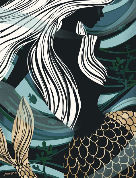 by Pietari Posti Starbucks Usa, Starbucks Illustration, Siren Art, Barista Life, Starbucks Mermaid, Starbucks Art, Starbucks Siren, Mermaid Illustration, Mermaid Pictures