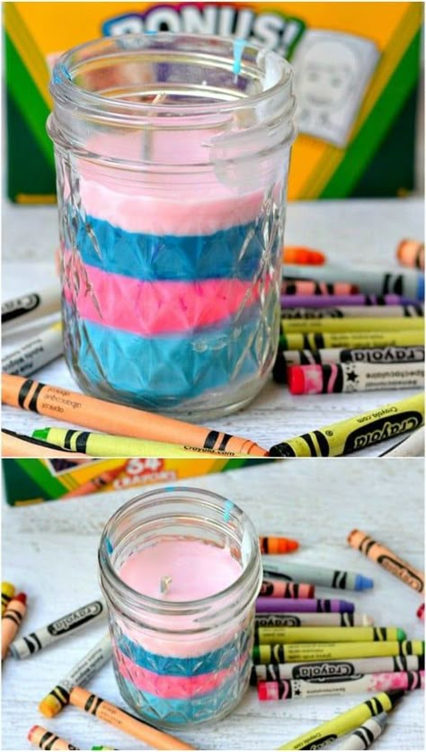 Diy Candles With Crayons, Diy Fun Crafts, Crayon Candles, Gifts Kids Can Make, Diy Crayons, Diy Gifts To Make, Crayon Crafts, Easy Diy Christmas Gifts, Christmas Crafts For Kids To Make