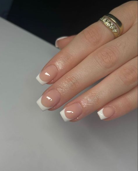 #nails #nailsofinstagram #nailart #summernails #nailsoftheday #gelnails #spring #nailsonfleek #glitternails #longnails #ombrenails #acrylicnails #instanails #manicure #inspire #naildesign #nailstagram #nailinspo #nailtech #coffinnails #naildesigns #pinknails #u #gelpolish #nailporn #nailstyle#nailpro #nailpolish#nailswag #nailartist #shortnails #nailsnailsnails #nailsart #naturalnails #nailsmagazine #prettynails #nailsdesign #nudenails #flowernails #nailsalon #explorepage #notd #nailsaddict White Tips Square Nails, Fake Nails Acrylics French Tips, White Tip Biab Nails, Square French Manicure Designs, Small Square French Tip Nails, Short Acrylic Nails Square Simple French Tips, 2000 French Tip Nails, Square Oval French Tip Nails, Small French Tip Nails