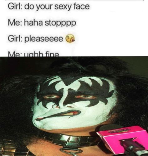 I love making fun of gene Kiss Pfps Band, Kiss Band Fanart, Kiss Band Funny, Kiss Memes, Ace Core, Gene Simmons Kiss, Kiss Funny, Band Kiss, Lazy Town