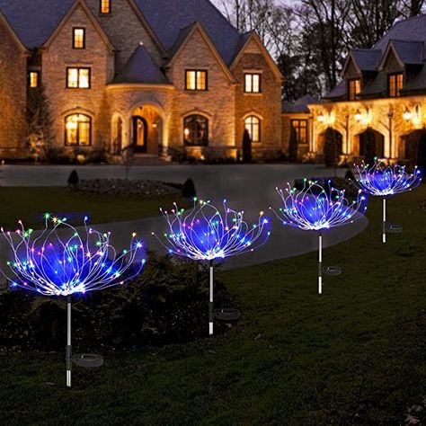 Solar Garden Decorative Lights, Solar Walkway Lights Waterproof, 35 Copper Wires String Lights for Christmas, Pathway, Patio, Flowerbed Driveway Decorations, Backyard Sidewalk, Solar Christmas Tree, Firework Lights, Solar Christmas Lights, Decorations Lights, Led Fairy String Lights, Outdoor Christmas Tree, Lawn Lights