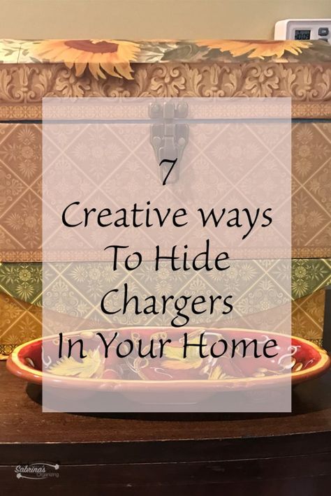 7 Creative Ways to Hide Chargers In Your Home Diy Earring Organizer, Diy Home Updates, Charger Organizer, Home Updates, Shiplap Wall Diy, Blog Organization, Marker Board, Diy Shiplap, Phone Chargers