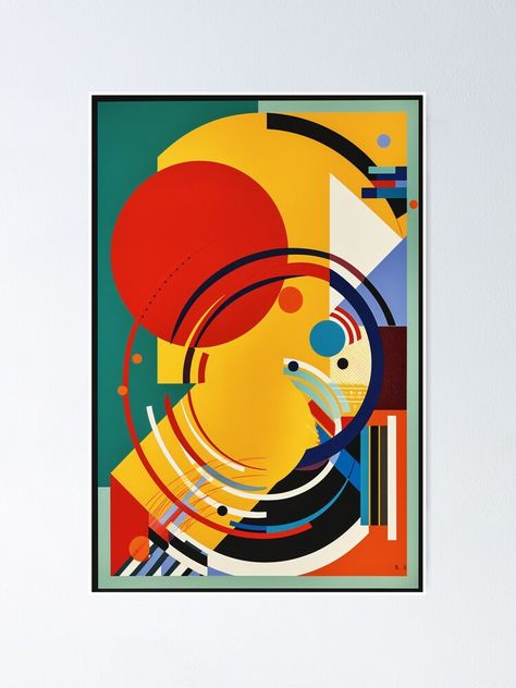 Bauhaus Retro Walter Gropius https://www.redbubble.com/i/poster/Bauhaus-Retro-Walter-Gropius-by-The-Dark-Art/142826654.LVTDI Limited Color Palette, Bauhaus Movement, Walter Gropius, Bold Color Palette, Design Modern, The Limited, Dark Art, Geometric Shapes, Sale Poster