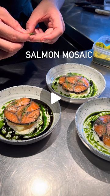 Paweł Samborski | Hey Y’all 😊😊🔔🔔⬇️⬇️⬇️✅✅✅‼️‼️👨‍🍳

Our new summer starter is ready 🔥🔥🙂 let’s plate it up 👨‍🍳👨‍🍳 beautiful Norwegian salmon mosaic with potato... | Instagram Buttermilk Sauce, Salmon Starter, Potatoes Chips, Norwegian Salmon, Summer Starter, Bohemian Kitchen, Hope You, Crispy Potatoes, Fresh Dill