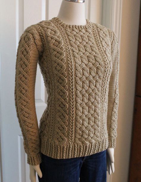 Cable knit sweater pattern