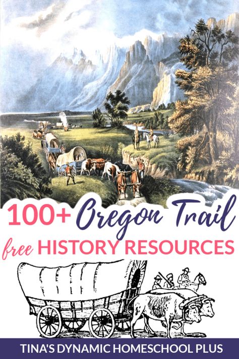 Oregon Trail Unit Study, Oregon Trail Activities, Oregon Trail History, Oregon Trail Pioneers, Pioneer Activities, Western Expansion, California Trail, Unit Studies Homeschool, Pioneer Life