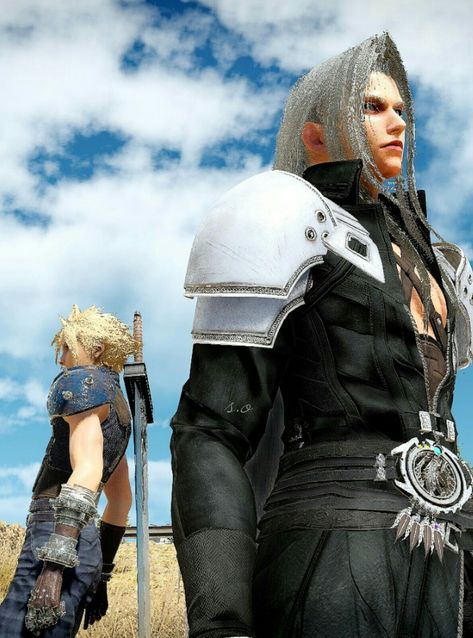 Sephiroth And Cloud, Ff Brave Exvius, Final Fantasy Sephiroth, Advent Children, Final Fantasy Vii Remake, Cloud Strife, Dark Angel, Fantasy Series, Final Fantasy Vii