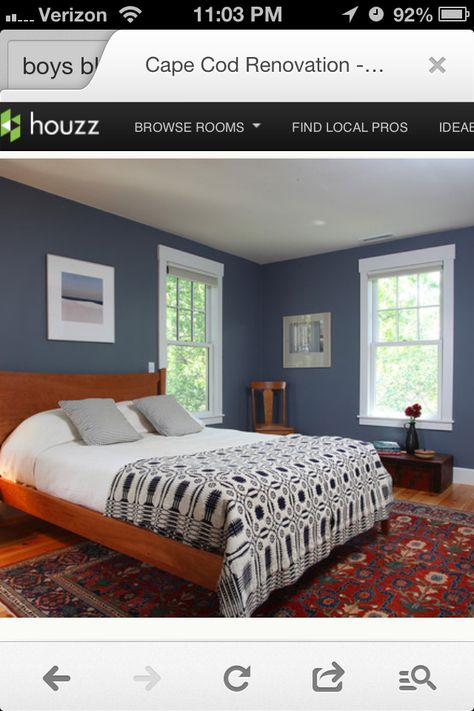 Wall color... Benjamin Moore yin yang? Oxford Gray Benjamin Moore, Blue Gray Bedroom Colors, Colour Schemes For Living Room Grey, Grey Colour Scheme Bedroom, Blue Bedroom Paint, Grey Bedroom Colors, Blue Bedroom Colors, Blue Gray Bedroom, Bedroom Paint Colors Master