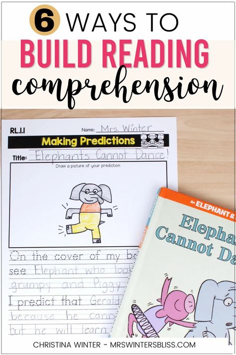 I'm sharing tips to help build your students' reading comprehension and NO PREP, standards-based Reading Response Activities for Kindergarten, first and second grade students. These activities can be used as a no-prep literacy center, small group activity or whole class reading lesson. #respondingtoreading #readingcomprehension Book Response Activities First Grade, Reading Response First Grade, Small Group Comprehension Activities, Comprehension Strategies 2nd Grade, Second Grade Comprehension Activities, Shared Reading Second Grade, Reading Response Kindergarten, Hands On Reading Comprehension Activities, Reading Lessons 2nd Grade