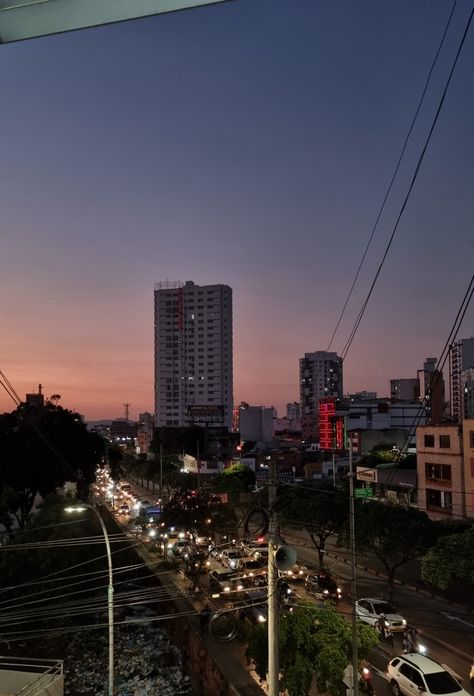 Traffic at night in Bucaramanga, Santander, Colombia Aesthetic Vintage, Travel