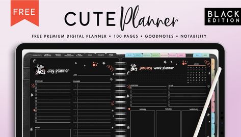 Digital Planner PDF | Free Stylish 2023 Planner - World of Printables Planner Pdf Free, Recipe Book Organization, World Of Printables, Free Digital Planner, Budget Planner Free, Free Planner Templates, Digital Recipe Book, 2022 Planner, Digital Weekly Planner