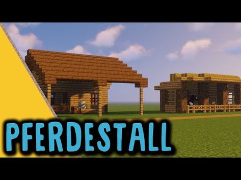 Minecraft Pferdestall bauen | Pferdestall bauen in Minecraft - YouTube Minecraft, Multi Story Building, Building