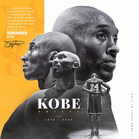 Kobe Bryant - tribute graphic on Behance Kobe Bryant Wallpaper, Sports Design Inspiration, Basketball Design, Sports Graphics, Sports Graphic Design, Graphic Design Lessons, Creative Poster Design, Print Layout, Creative Posters