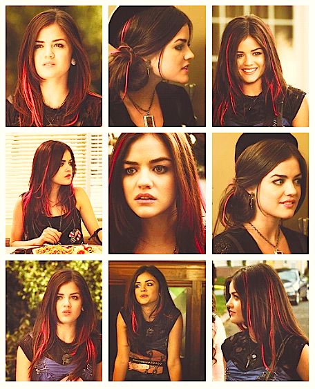 I loved Aria's pink hair <3 nu har jag bestämt mig. Lön kom tack Aria Pink Hair, Aria Montgomery Pink Hair, Hair Pink Streaks, Aria Pll, Pll Aria, Aria Hair, Pink Hair Streaks, Pink Streaks, Textured Haircut