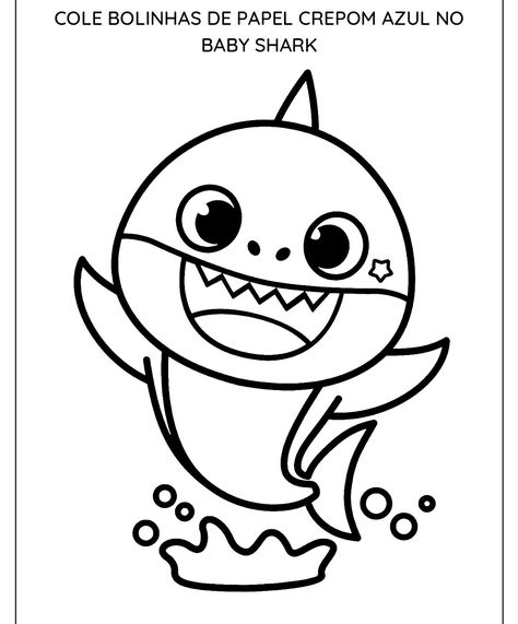 Baby Shark Coloring Pages, Family Coloring Pages, Sharks For Kids, Lion Drawing, Shark Family, Shark Coloring Pages, Fish Coloring Page, Drawing Cartoon Characters, Family Coloring