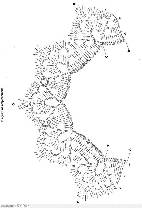 Free crochet collar pattern Crochet Lace Collar Diagram, Crochet Collar Diagram, Crochet Collar Pattern Diagram, Crochet Lace Collar Pattern Free, Knitted Collar Pattern Free, Col Crochet, Crochet Collar Pattern, Crochet Game, Crochet Lace Collar