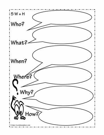 Who what when where why Newspaper Article Template, Reciprocal Teaching, Free Graphic Organizers, Father's Day Activities, Procedural Writing, Cvce Words, English For Beginners, 2nd Grade Ela, Literacy Programs